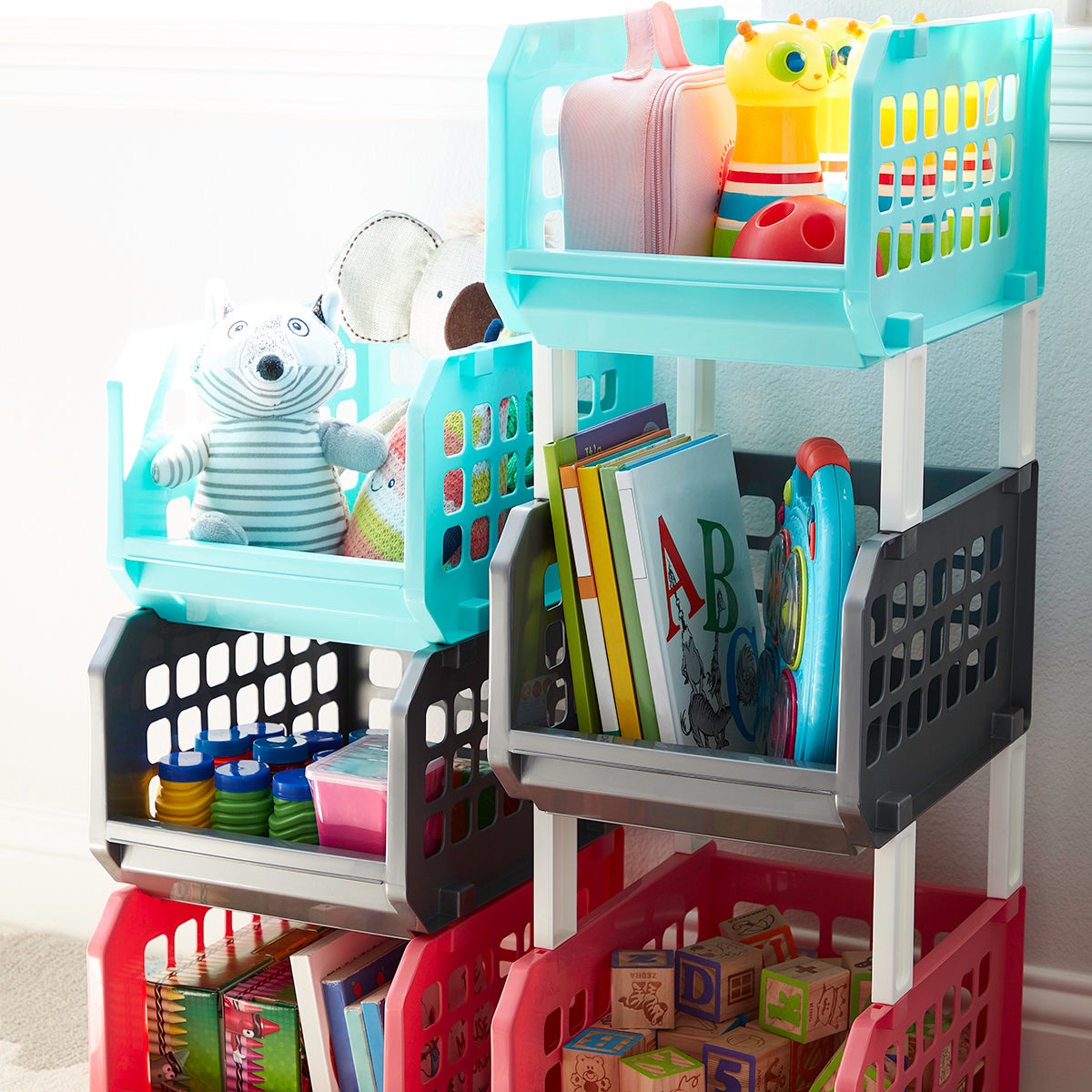 Stacking Storage Bins Pkg/3 The Container Store